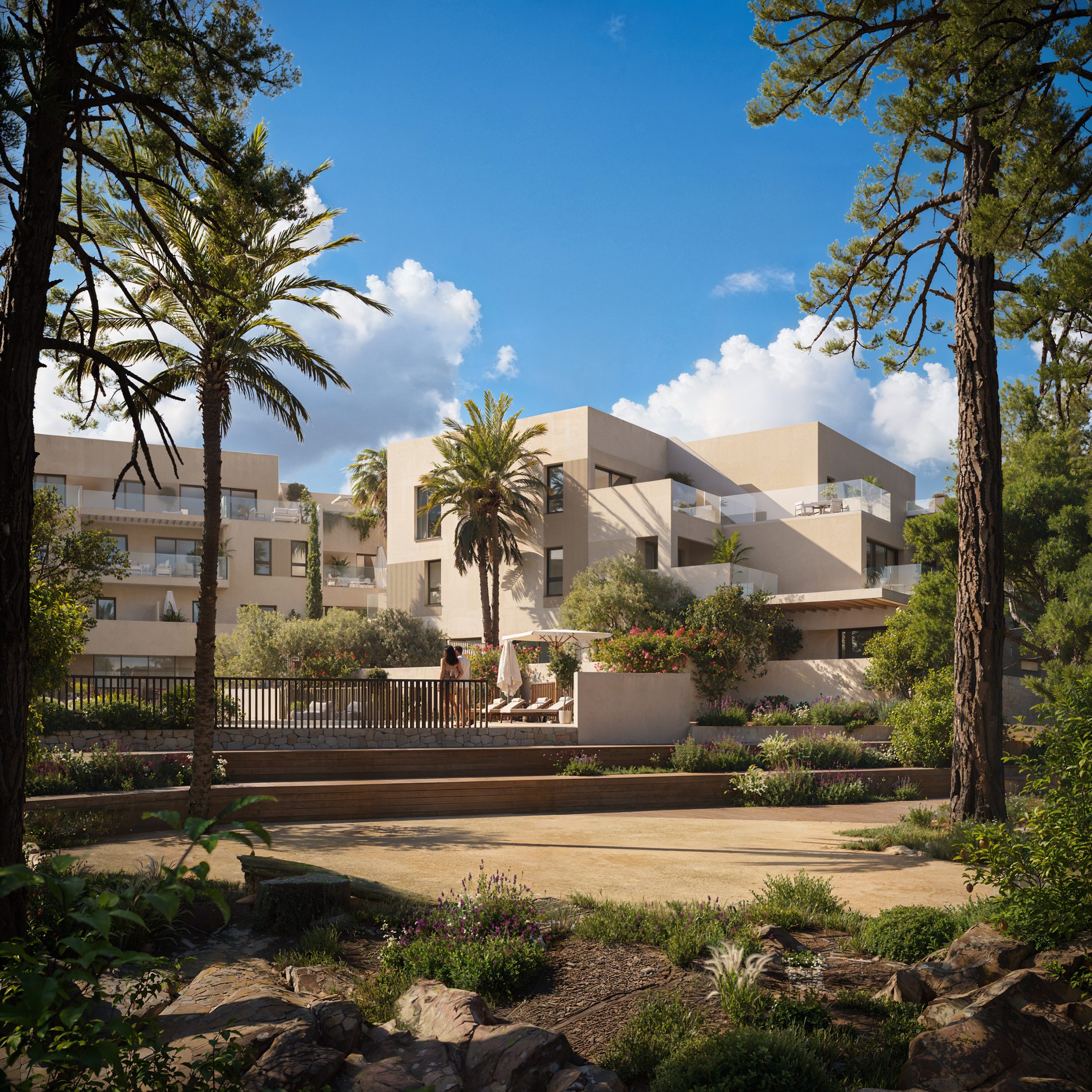 Viviendas exclusivas con piscina, wellness y vistas al mar