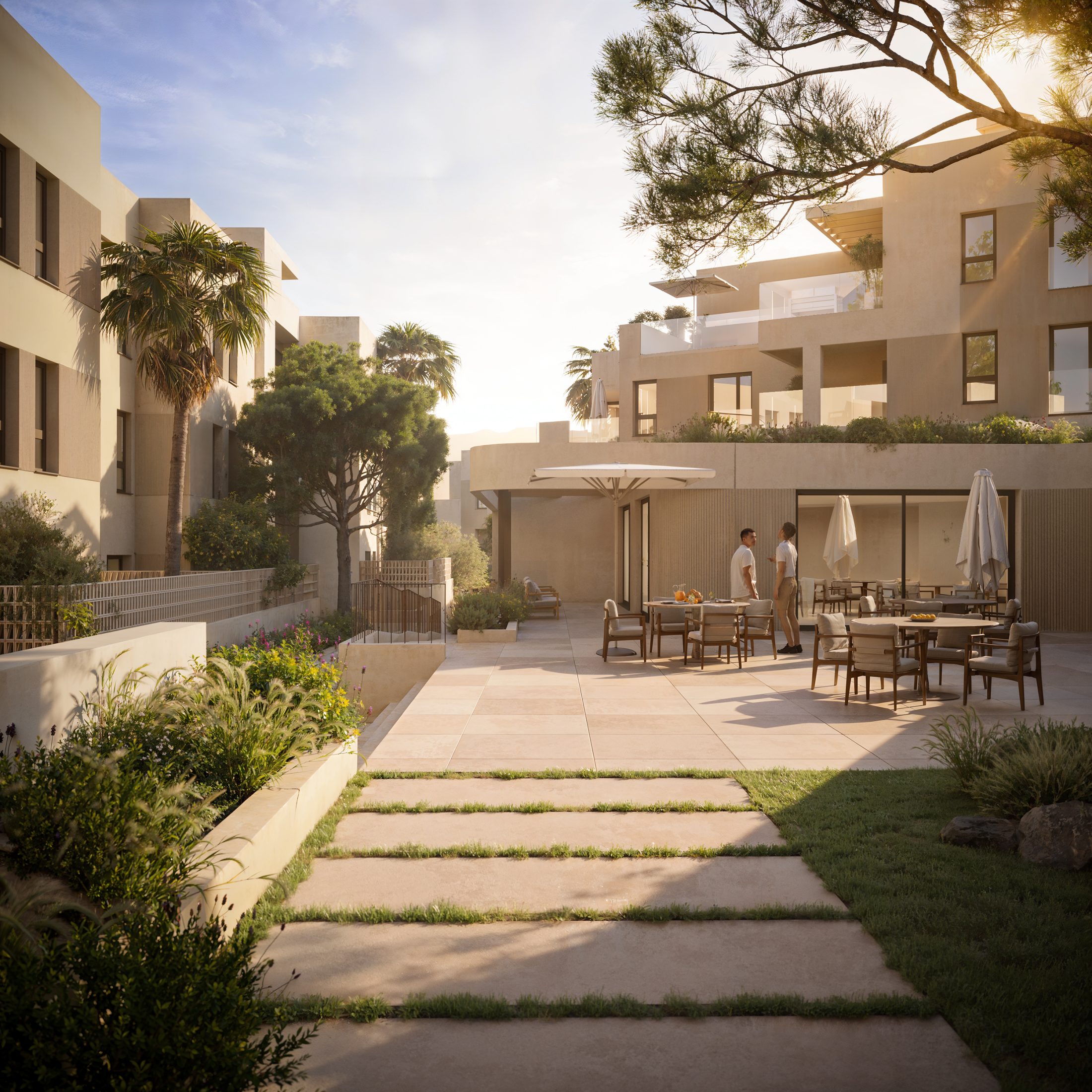 Viviendas exclusivas con piscina, wellness y vistas al mar