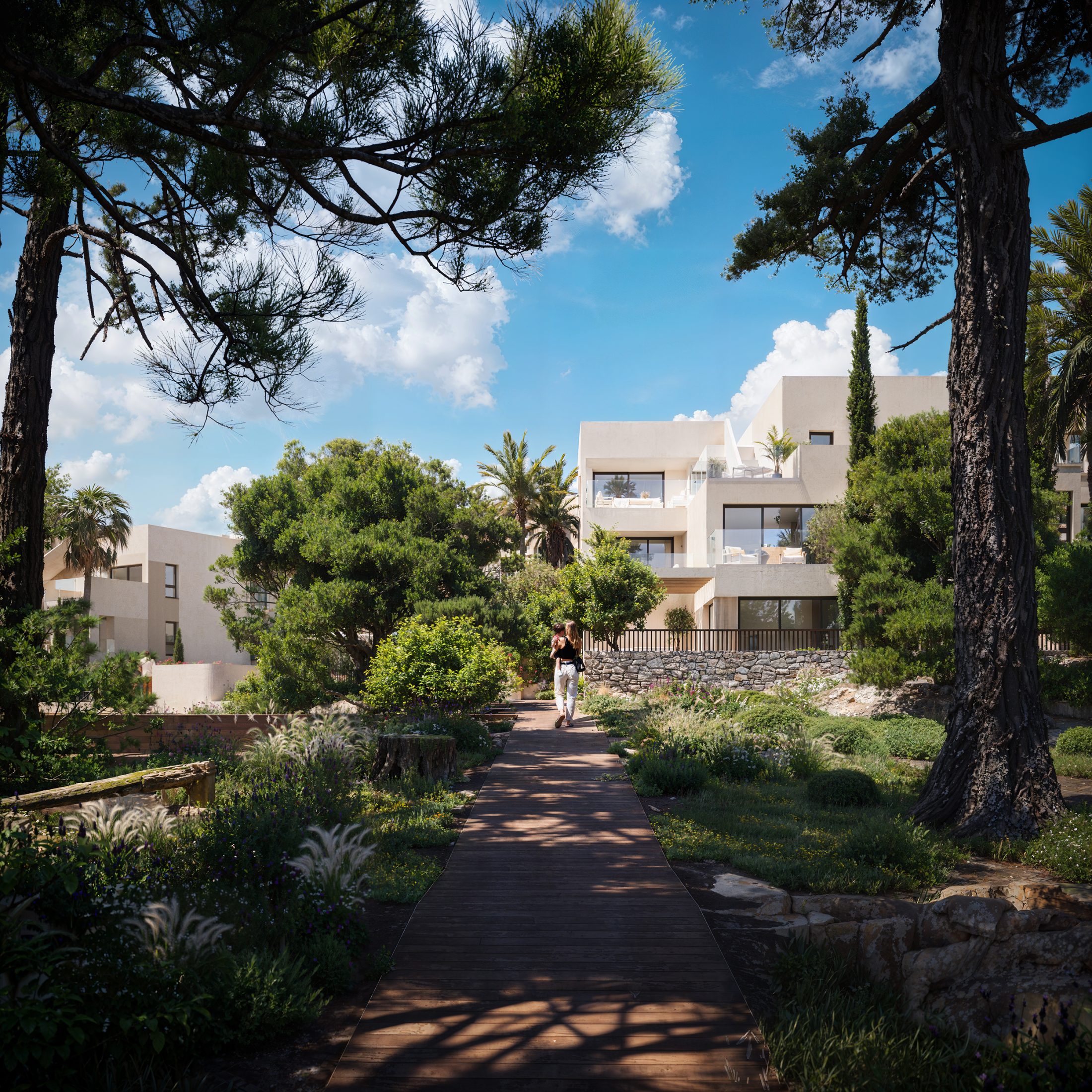 Viviendas exclusivas con piscina, wellness y vistas al mar