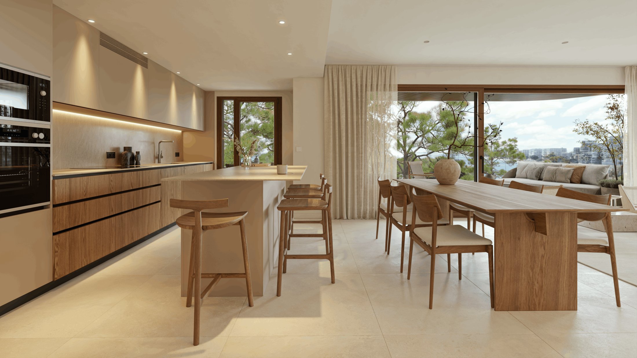 Viviendas de lujo con piscina, zona wellness y vistas al Mediterráneo