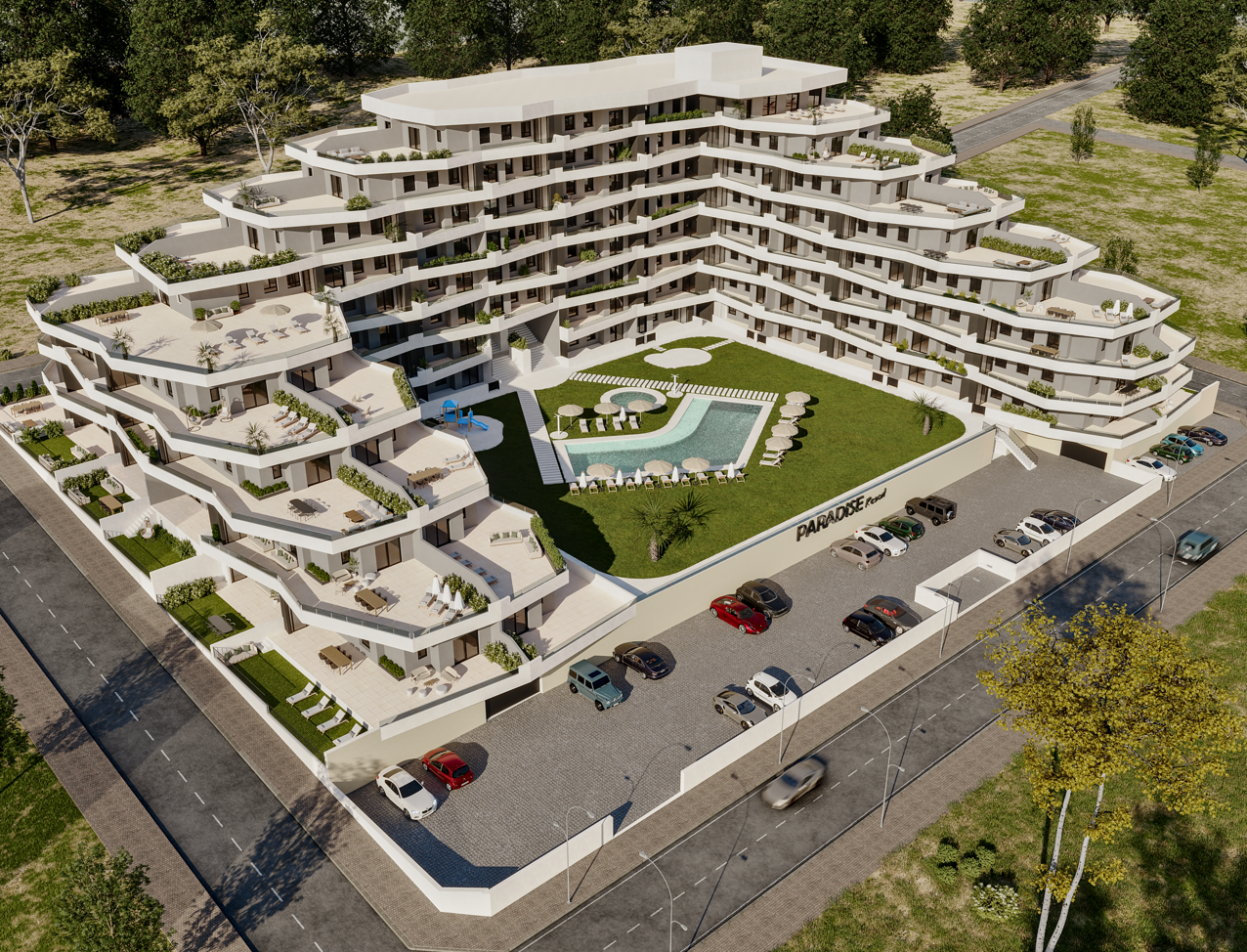 Apartments with large sun terraces in San Miguel de Salinas